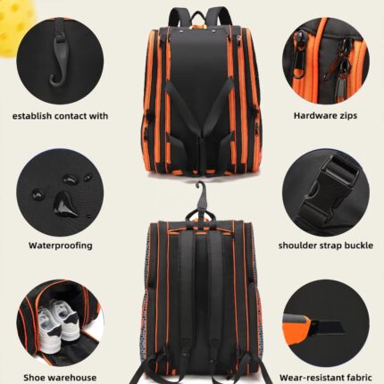 Padel Bag Custom Design with Spacious Compartments